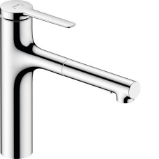 Змішувач для кухні Hansgrohe Zesis M33 160 2jet з витяжним зливом, Chrome (74801000)