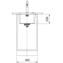 Кухонна мийка FRANKE MYTHOS MYX 110 -34, під стільницю (122.0600.933) 380х440 мм.
