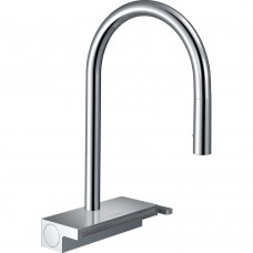 Кухонний змішувач Hansgrohe Aguno Select 170 3jet з витяжним виливом Sbox, хром (73831000)