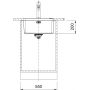 Кухонная мойка FRANKE MYTHOS MYX 110 -45, под столешницу (122.0600.935) 490х440 мм.