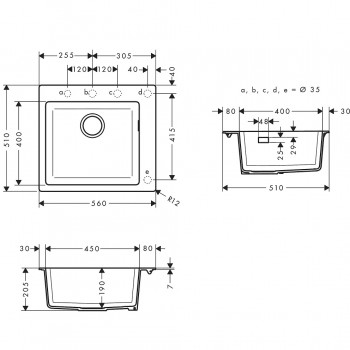 Кухонная мойка Hansgrohe S51 43312170