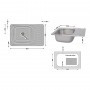 Кухонна мийка Lidz 6642 8 мм Micro Decor (LIDZ664208MICDEC)
