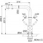 Смеситель для кухни FRANKE CLEAR WATER Atlas для фильтрованной воды, нерж. сталь (120.0179.978)