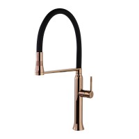 Смеситель для кухни Ramon Soler KITCHEN с гибким выдвижным шлангом, медь (386801MACU38E304205)