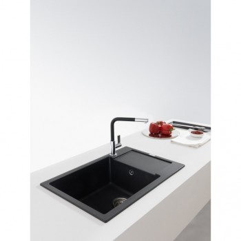 Кухонна мийка FRANKE MARIS MRG 611-78 XL оборотна, чорна матова (114.0631.438) 780х500 мм.