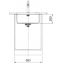 Кухонная мойка FRANKE MYTHOS MYX 110 -50, под столешницу (122.0600.945) 540х440 мм.