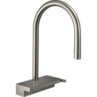 Кухонний змішувач Hansgrohe Aguno Select 170 3jet з витяжним виливом Sbox, сталевий (73831800)