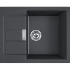 Кухонна мийка FRANKE SIRIUS 2 S2D 611-62 оборотна, чорна (143.0627.288) 620х500 мм.