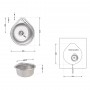 Кухонная мойка Lidz 4539 8 мм Micro Decor (LIDZ4539MDEC)